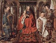 Jan Van Eyck Madonna des Kanonikus Georg van der Paele, mit Hl. Domizian, dem Hl. Georg und dem Stifter Paele France oil painting artist